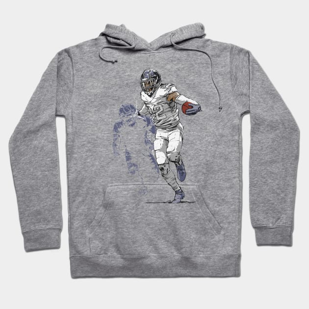 Derrick Henry Tennessee Stiff Arm God Hoodie by MASTER_SHAOLIN